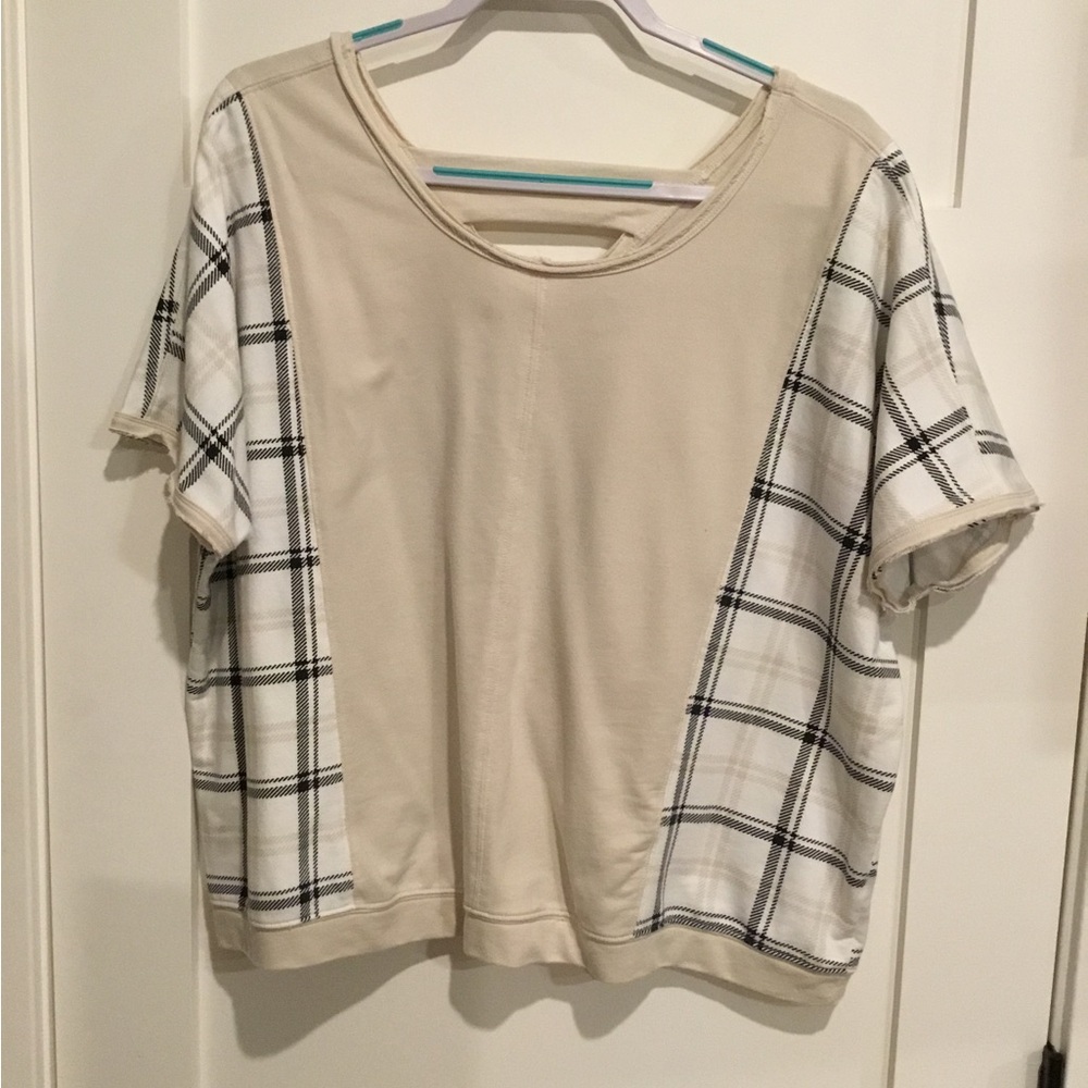 Cato Tan and Black Short Sleeve Tee